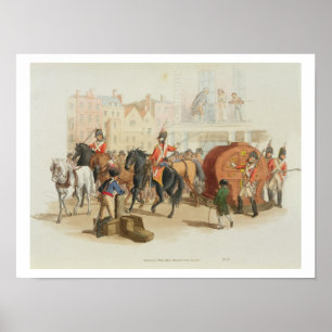 Het loterijwiel, gegraveerd door de kunstenaar, 18 poster