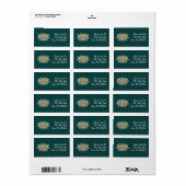 Het Lotus Adreslabel Etiket (Full Sheet)