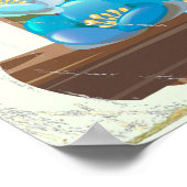 Het Louise-meer, Alberta Canada reisposter Poster (Hoek)