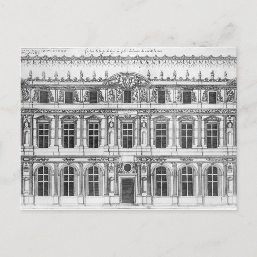 Het Louvre Briefkaart (Voorkant)