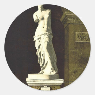 Het Louvre, de Venus de Milo, Parijs, Frankrijk kl Ronde Sticker
