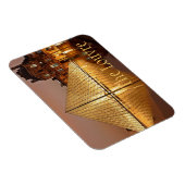 Het Louvre Museum in Night, Parijs, Frankrijk Magneet (Rechterzijde)