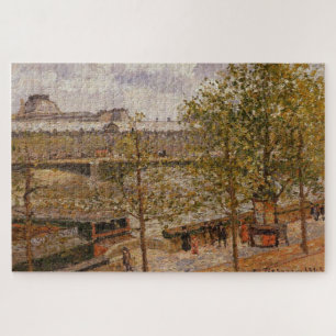Het Louvre, Ochtend, Zon, Quai Malaquais - Pissarr Legpuzzel