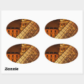 Het Louvre Ovale Sticker (Vel)