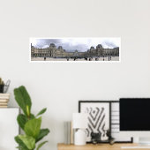 Het Louvre Panorama Poster (Thuiskantoor)