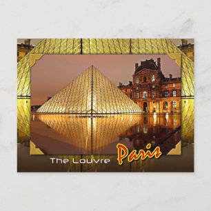 Het Louvre, Parijs, Frankrijk Briefkaart