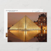Het Louvre, Parijs, Frankrijk Briefkaart (Voorkant / Achterkant)