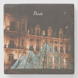 Het Louvre, Parijs, Frankrijk Stenen Onderzetter