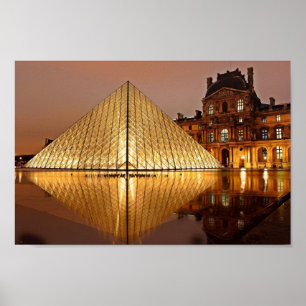 Het Louvre, Poster van Parijs