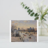Het Louvre van Camille Pissarro Briefkaart (Staand voorkant)
