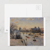 Het Louvre van Camille Pissarro Briefkaart (Voorkant / Achterkant)