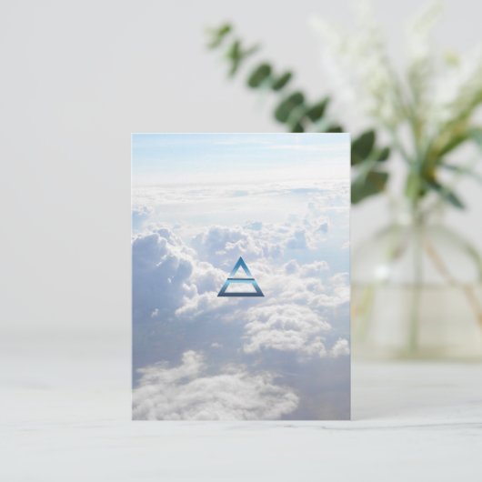 Het luchtsymbool van het element briefkaart (Staand voorkant)