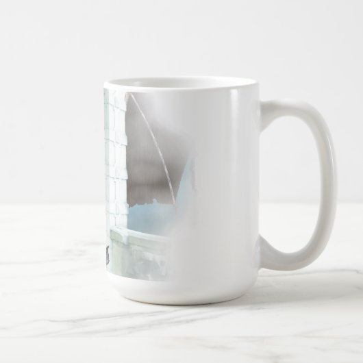 Het luchtvignet van de Dragon Koffiemok (Rechts)