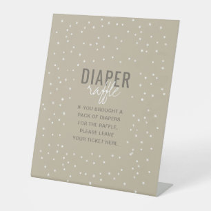 Het luidere Raffle-avontuur wacht op neutrale ster Reclamebord Met Voetstuk