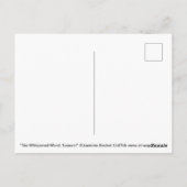 "Het luidruchtige woord, Lenore!" Briefkaart (Achterkant)