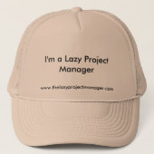 Het luie Pet van de Projectleider van Lazy (Voorkant)