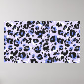 Het luippatroon naadloos. Paarse leo huidtextuur. Poster (Voorkant)