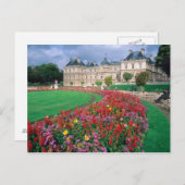 Het Luxemburgse paleis in Parijs, Frankrijk. Briefkaart (Voorkant / Achterkant)