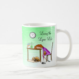 Het Lymie-leven leiden Vermoeide Dame Koffiemok