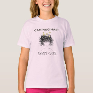 Het maakt niet uit of Camping Hair, grappige Campi T-shirt