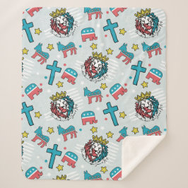 Het maakt niet uit wie in Kantoor is, Jezus is Kon Sherpa Deken