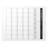 Het maandelijks leven notitieblok (Voorkant)