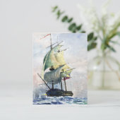 Het machtige schip - briefkaart (Staand voorkant)