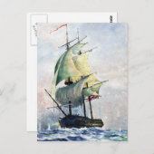 Het machtige schip - briefkaart (Voorkant / Achterkant)