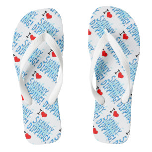 Het magere Onderdompelen - het Magere Teenslippers