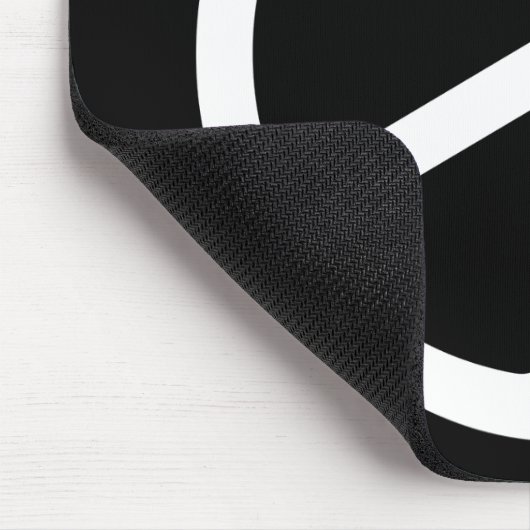 Het magere Witte Symbool van de Vrede Muismat (Hoek)