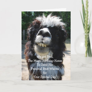 Het Magic Birthday Horse Kaart