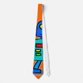 Het Magic Crayons Blue Robot-stropdas Stropdas (Voorkant)