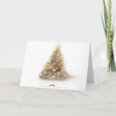 Het magische Bos van Kerstmis Feestdagen Kaart (Achterkant)