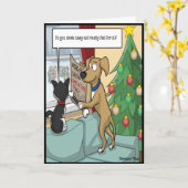 Het magische Show van Pet's Christmas Kaart (Gele Bloem)