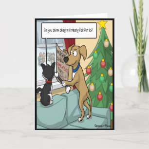 Het magische Show van Pet's Christmas Kaart