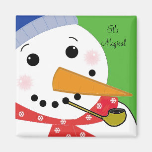 Het Magische Sneeuwmannetje Magneet