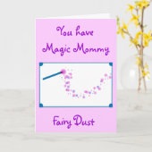 Het magische Stof van de Fee van de Mama Kaart (Gele Bloem)