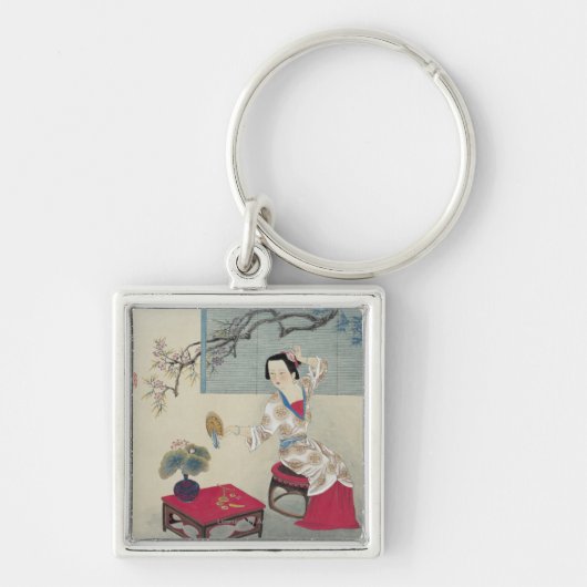 Het maken in de ochtend sleutelhanger (Voorkant)