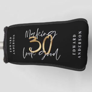 Het maken van 30 kijken goed gouden verjaardagsvie golfheadcover