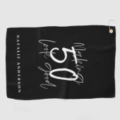 Het maken van 50 het goede verjaardagsfeest golfhanddoek (Horizontaal)