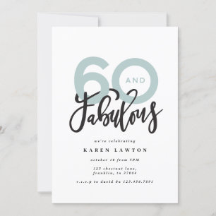 Het maken van 60 een goede moderne typografische v