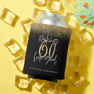 Het maken van 60 een gouden verjaardag blikjeskoeler