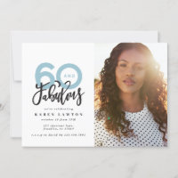 Het maken van 60 kijkt goede fotoverjaardagsuitnod