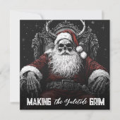 Het maken van de Yuletide Grim | Gothic Skeleton S Feestdagenkaart (Voorkant)