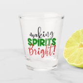 het maken van geesten helder Vakantie partij Kerst Shot Glas (Voorkant)