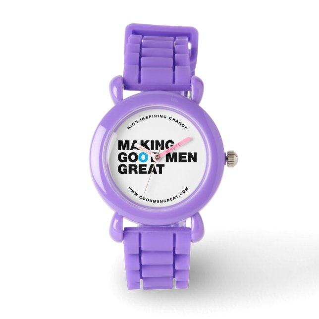 Het maken van GoodMenGreat.com KINDER horloge (Voorkant)