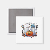 Het maken van haar bootiful Halloween Hair Stylist Magneet (Voorkant / Achterkant)