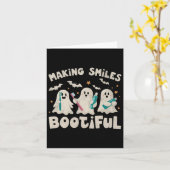 Het maken van Lachen Bootiful Halloween Funny Ghos Kaart (Gele Bloem)