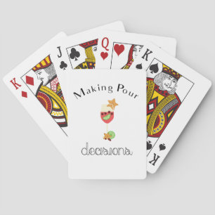 Het maken van pour beslissingen met Sangria wijngl Pokerkaarten