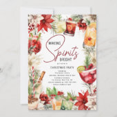 Het maken van Spirits Bright Christmas Party Kaart (Voorkant)